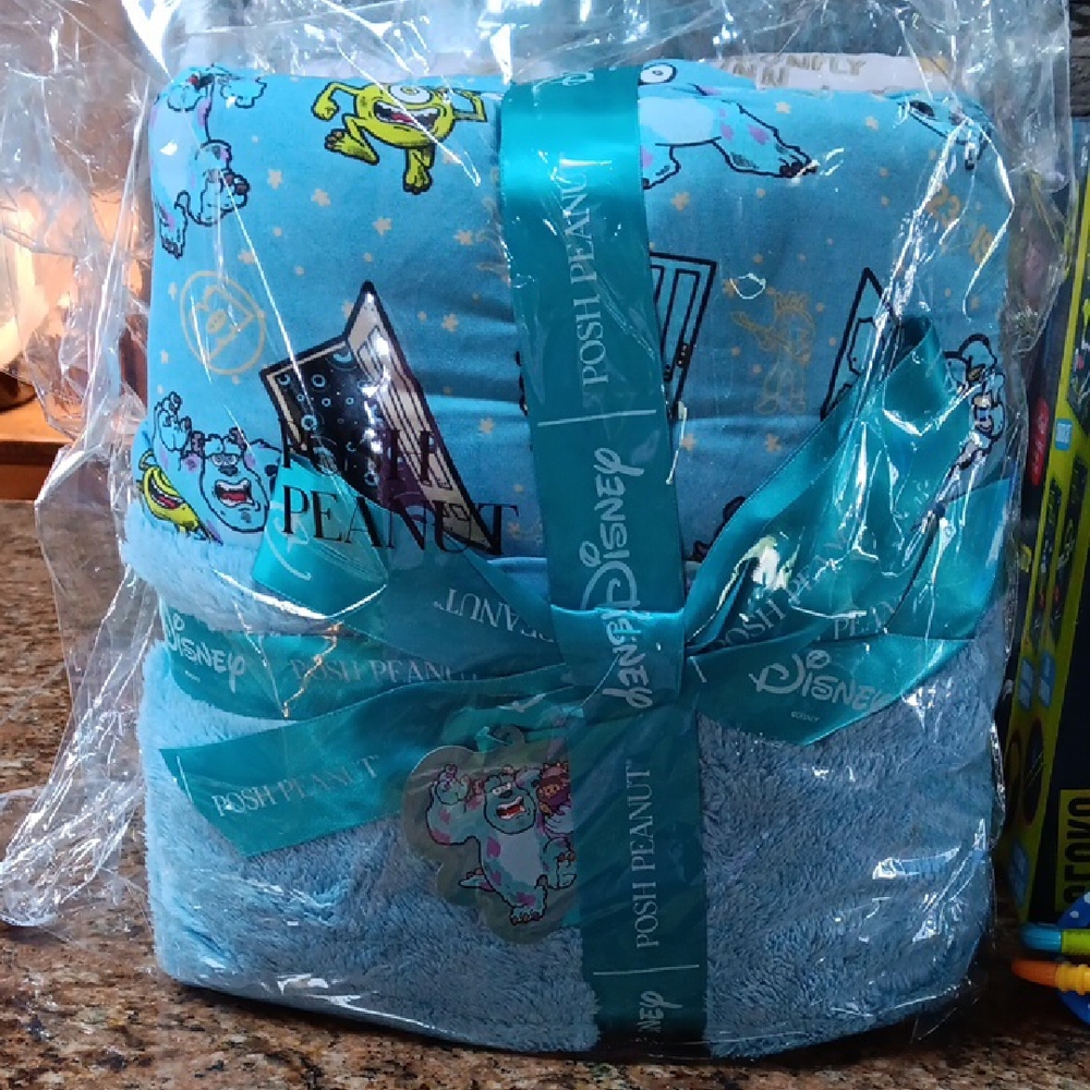 Posh Peanut Monsters Inc Luxe Plush Patoo Blanket
